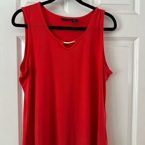 Tahari Vibrant Red Tank Top